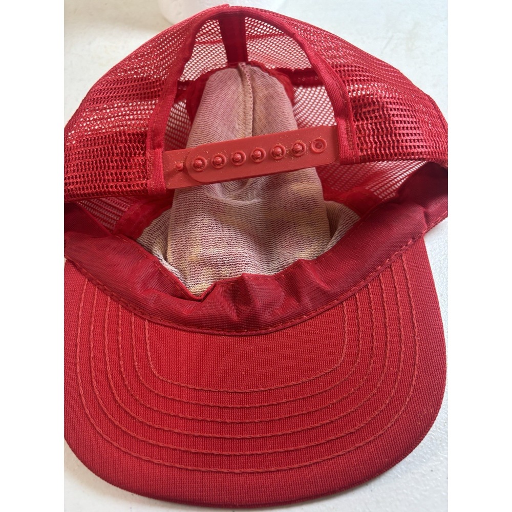 KING EDWARD CIGARS Mesh SnapBack‎ Trucker Hat Red Patch Vtg - Picture 6 of 7